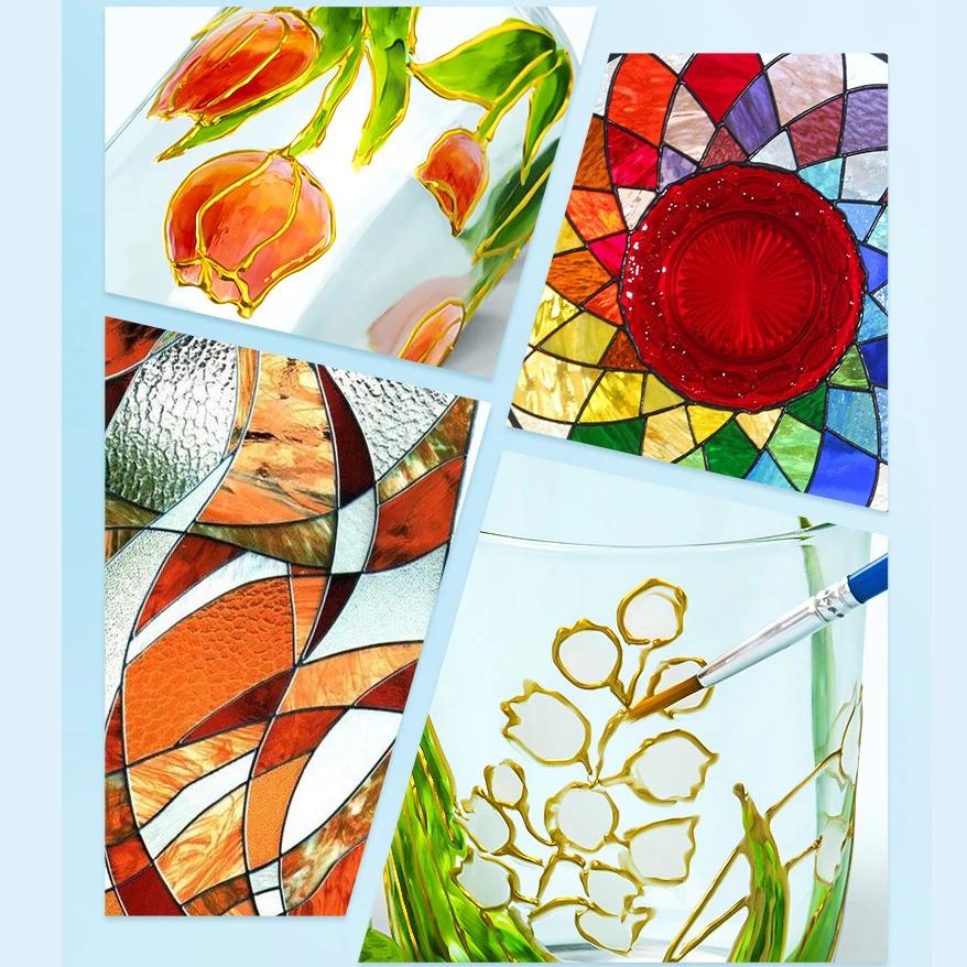 20/25 ml Acrylic Paints Professional Hand Painted Glass Paint DIY Acrylic Watercolor Artist Gouache Drawing Painting Pigment