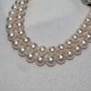Used TASAKI Tazaki Pearl Akoya Pearl Akoya Pearl Necklace 6.5-7mm SILVER Pearl Necklace