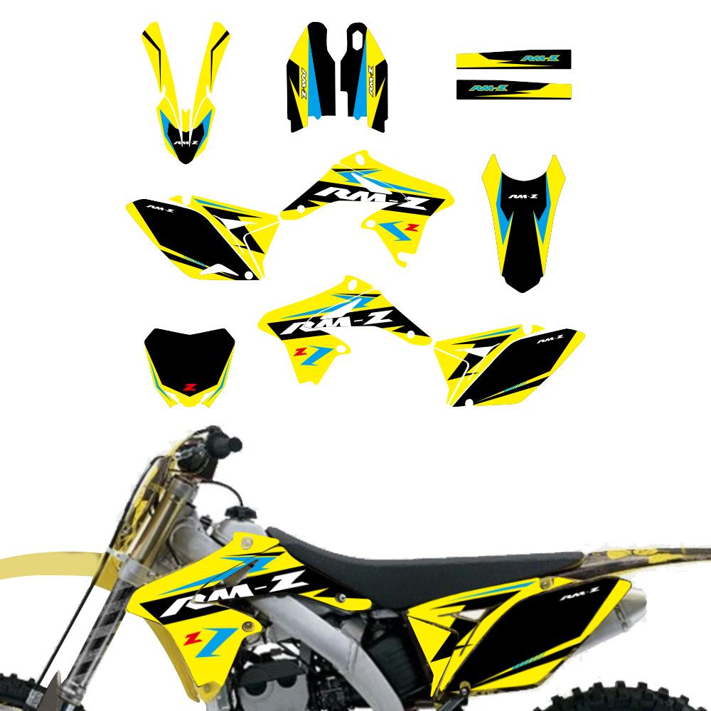 Full Set Decals for Suzuki RMZ250 2010-2014 Off-road Motorcycle