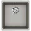 Grey Kitchen Sink 430 X 460 Mm Made of 80percent  Quartz and 20percent  Resin
