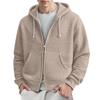 Men's  Leisure  Waverg  Double  Zipper  Hooded  Hood  Hoodie  Coat