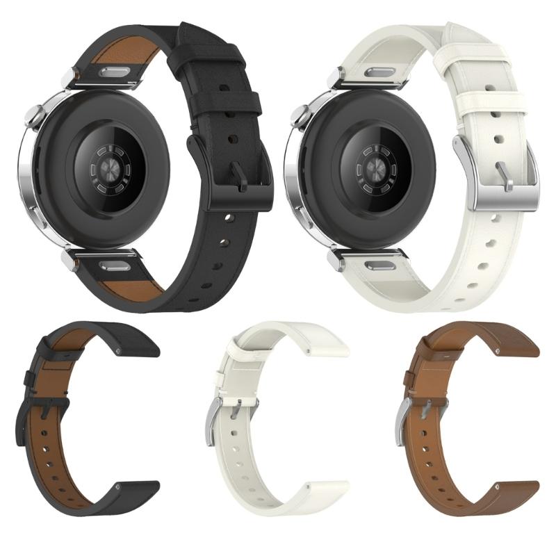 Universal 18mm Leather Watch Band PU Leather Watch Band Comfortable Smartwatch Straps Quick Fixing for Watch  GT5