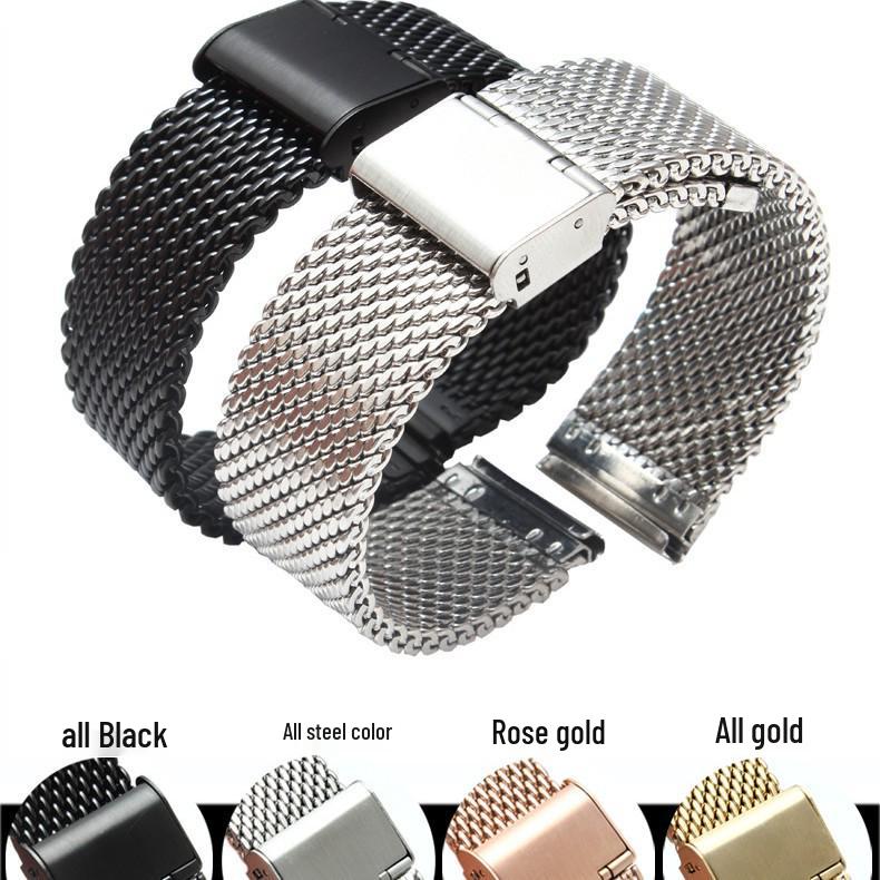 Steel Buckle Milanese Smartwatch Strap (16-24mm)
