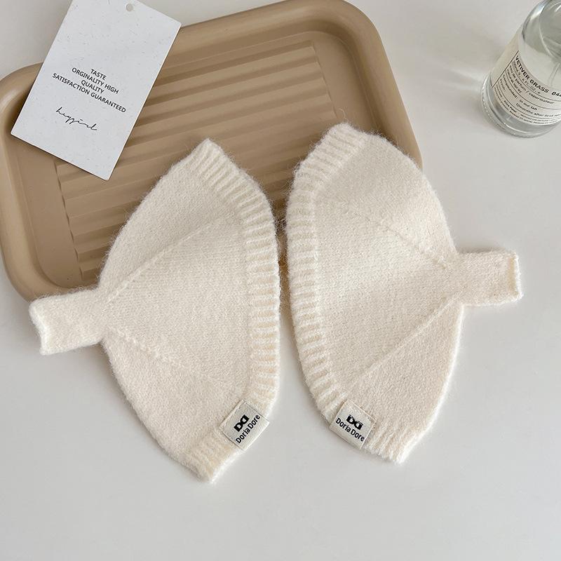 

Универсальные осенне-зимние шерстяные перчатки для женщин, полупальцевые, теплые, на руки, вязаные, с открытыми пальцами, студенческие, с индивидуальным дизайном, рукава