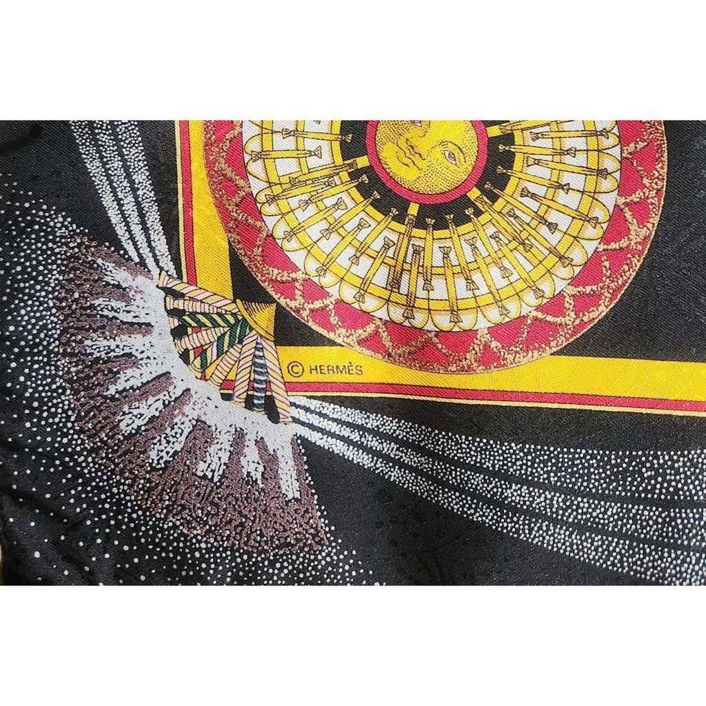 Used Hermes scarf 90cm limited edition "Fire of the Artisans"