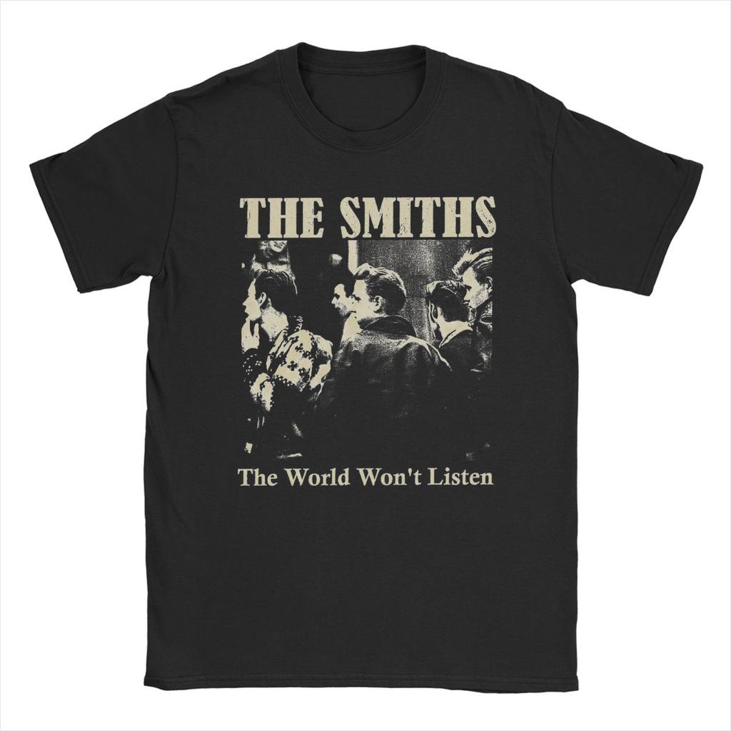 T-shirt Unisex The Smiths Crazy Cotone T-shirt Manica Corta T-shirt Girocollo Abbigliamento Taglie Forti