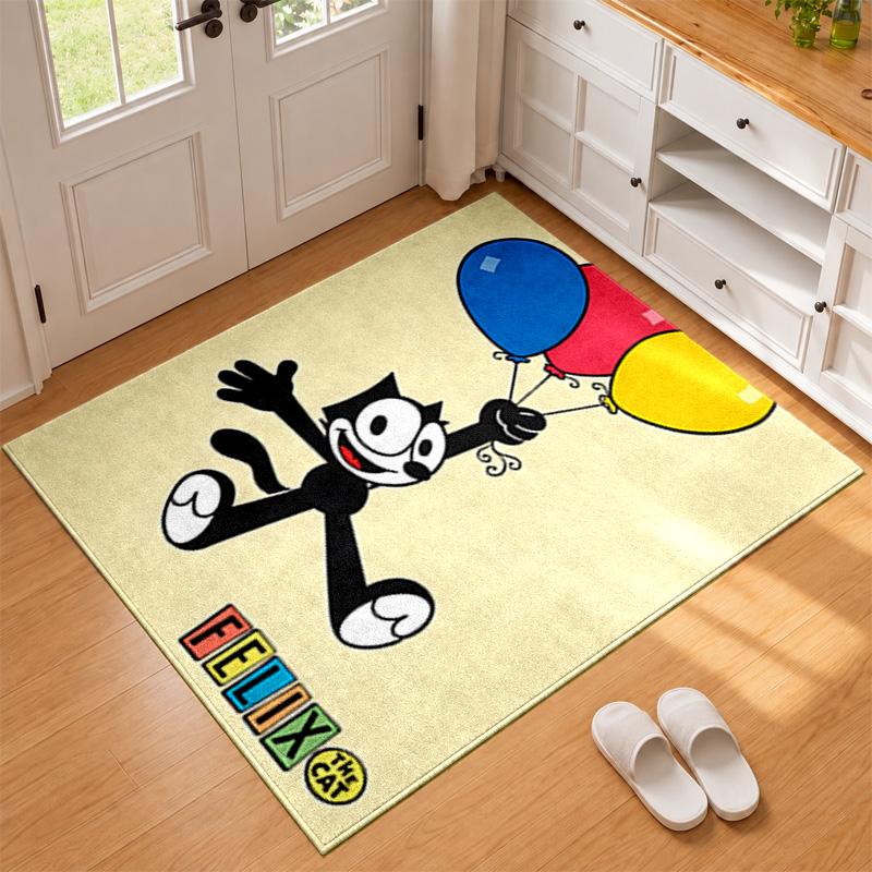 Felix the Cat Carpet Door Mat for Living Room or Bedroom Protective Mat Under Chair Office Decoration Christmas Gift Birthday Present
