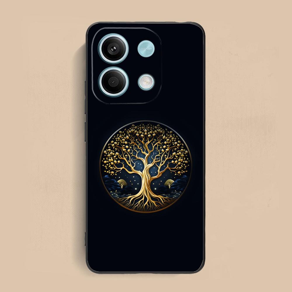 World Life Tree Mobile Phone Case for Xiaomi Redmi Note 14 13 12 11 S Pro Plus 4G 5G Colorful Printing Cover Pretty Luxury Cover