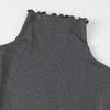 3Piece Autumn And Winter Women's Fashionable Versatile High Neck Top With Fungus Edge Comfortable And Versatile Warm T-shirt