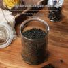 In-Stock Dustproof & Moistureproof High-Borosilicate Glass Tea Storage Canister with Sealed Lid and Large Capacity