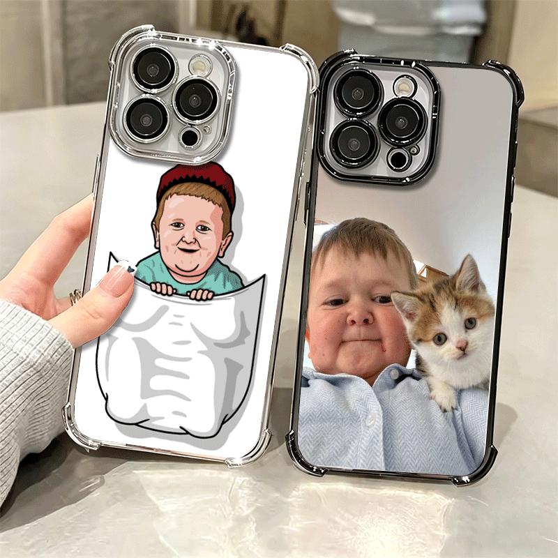 Funny Babaite Hasbulla Plating Phone Case For Iphone 16 17 Pro Max Air 16E 14 15 Plus 12 13 Mini Anti-Fall Airabag Cover