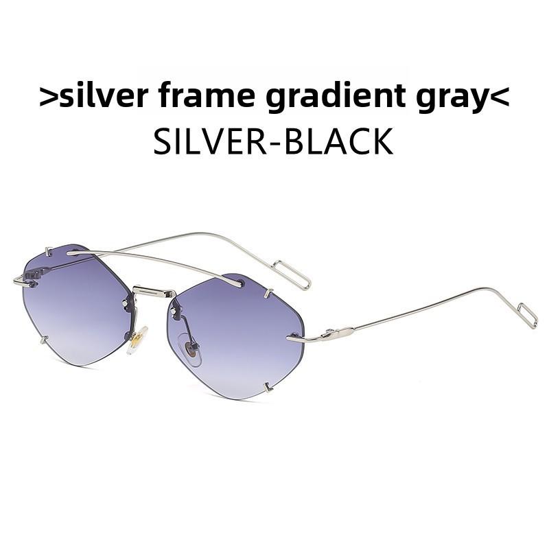 Irregular Sunglasses Ocean Sheet Diamond Frame Fashion Sunshade For Travel And Party