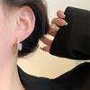 Personality Versatile Irregular C-Type Stud Earrings Femininity Shiny Niche Design Earrings Fashion High-End Ears