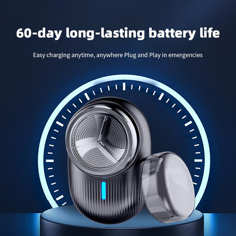 Men's electric shaver, mini portable shaver, painless shaving, trimmer, razor, facial, beard, travel, office, home use.