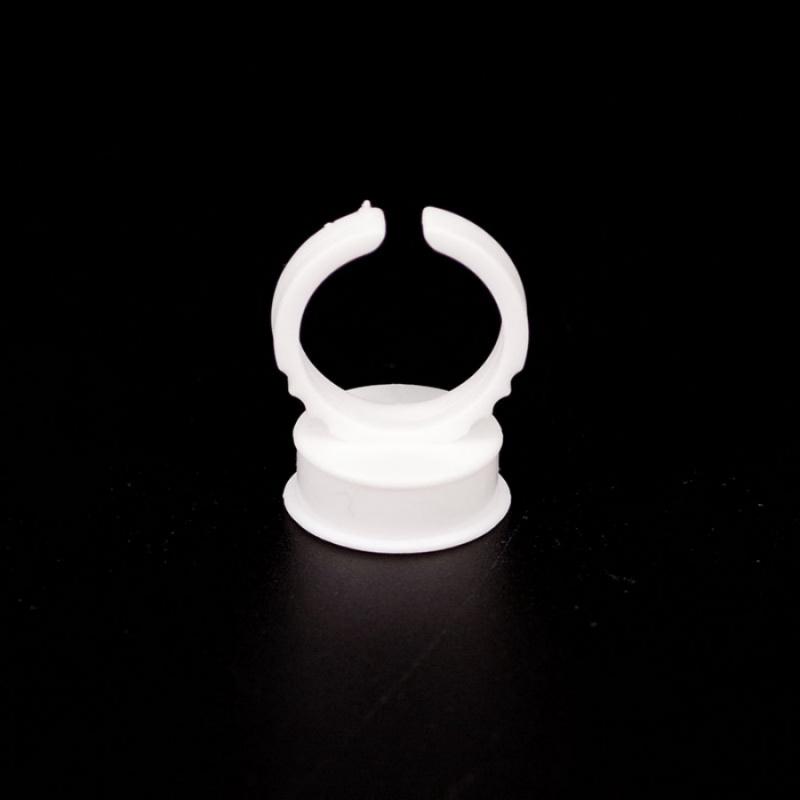 100pcs/packMicroblading Pigment Cup Ring Eyelash Extension Glue Tray with Dividers Plastic Ring Cup