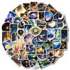 10/30/50pcs Aesthetic Cool Universe Starry Sky Stickers Planet Cartoon Decals for Suitcase Scrapbook Laptop Graffiti Sticker Toy