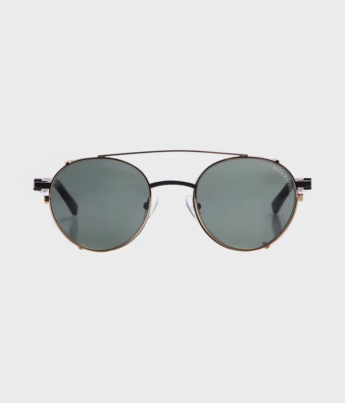 KURO Black & Clip-On Gold Green