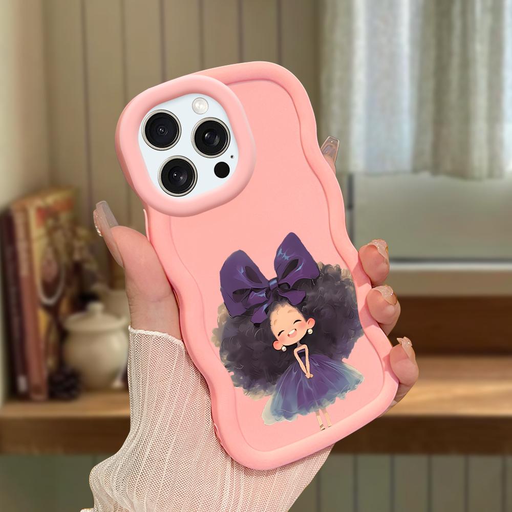 Big Wave Edge Weiches Silikonmaterial Macaron-Telefongehäuse Stoßfestes Schutzgummigehäuse für iPhone Samsung Huawei Honor Xiaomi Redmi OnePlus Moto