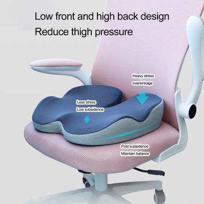 Cuscino ergonomico per i glutei, cuscino per il sedile delle emorroidi, non imbottito, sollievo dalla pressione del coccige, supporto in memory foam, sollievo dal mal di schiena morbido, rimbalzo lento, confortevole