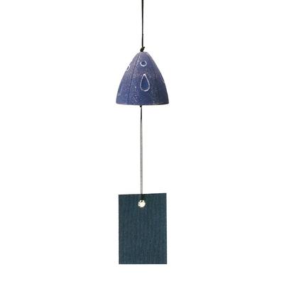 Iwachu Wind X Nambu 27168 Chime, "Yudachi" (Downpowder) Pattern, Silver/Purple, 5cm (H)5cm, Ironware,