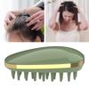 Household Hair Scalp Comb Portable Wet and Dry Brush Head , Green