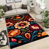 Chic Floral Non-Slip Rug - Washable, Perfect for Indoor/Outdoor Decor in Living Room, Bedroom, Kitchen, Office, Cafe & Restauran