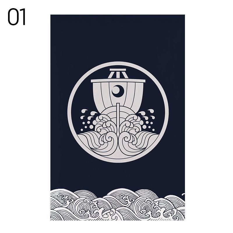 Japanese Tea Room Partition Pennant Kitchen Door Head Curtain Teahouse Hanging Short Curtain Sushi Restaurant Pub Bar Decor