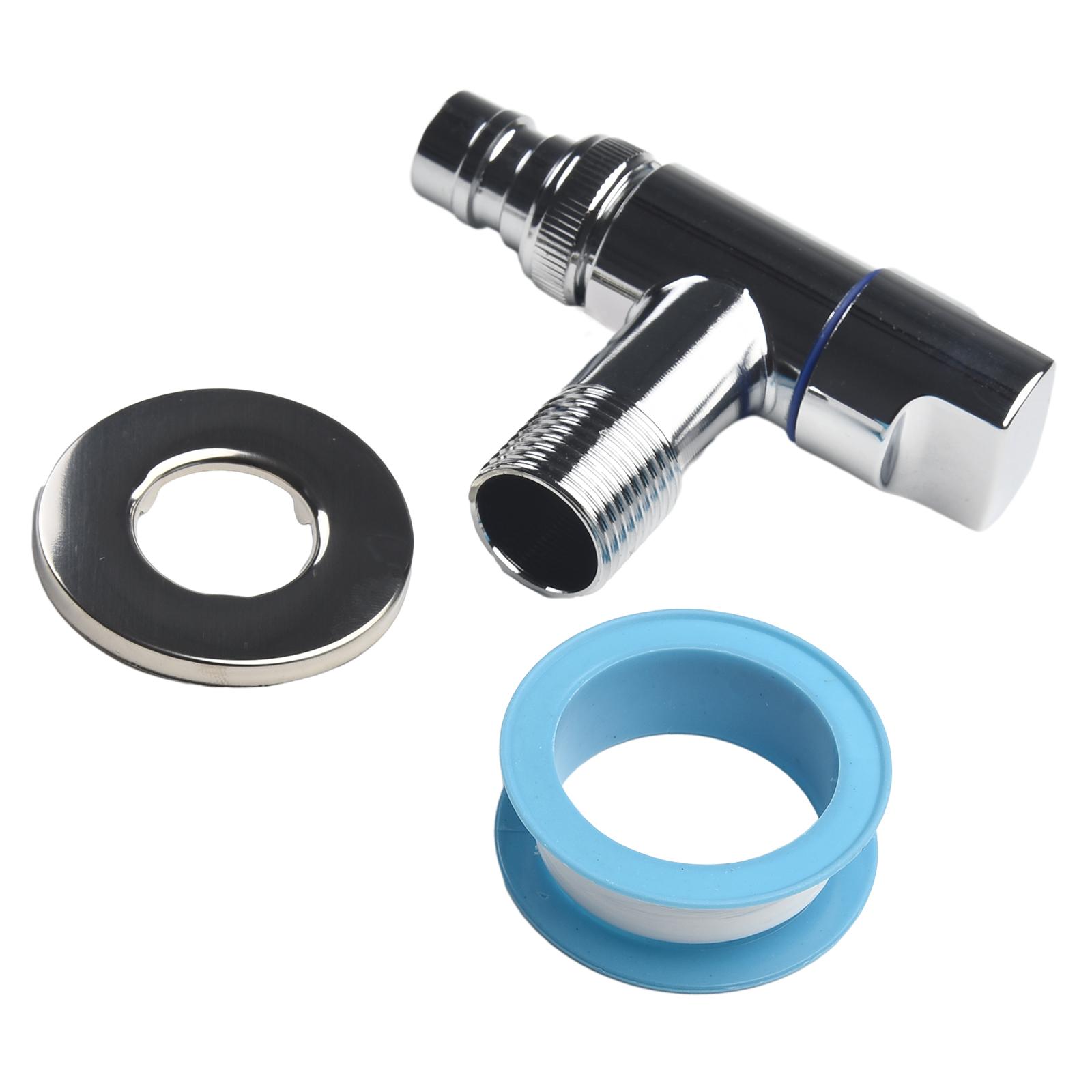 

Кутовий запірний клапан для швидкого відкриття поворотного перемикача срібний