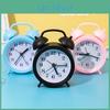 Double Bell Clock Timekeeping Accurate Battery Operated Analog Mini Round Bedside Desk Alarm Clock Cute Kids Gift