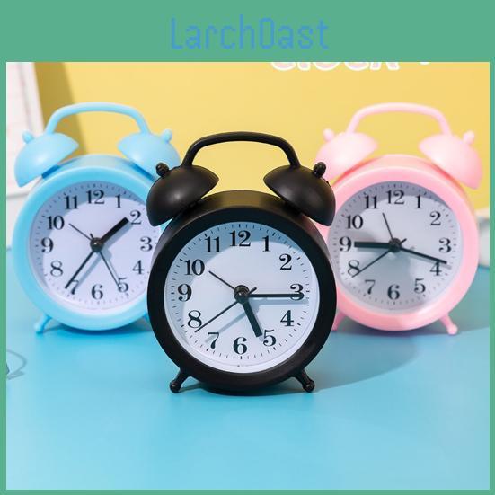 Double Bell Clock Timekeeping Accurate Battery Operated Analog Mini Round Bedside Desk Alarm Clock Cute Kids Gift