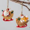 Resin Christmas Tree Hanging Ornament Snowman Xmas Pendant  Festive  Ornaments