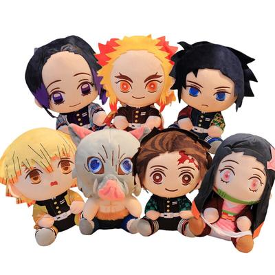 20cm Gorące Japonia Demon Slayer Pluszowe Lalki Urocze Anime Kimetsu No Yaiba Kamado Tanjirou Nezuko Zenitsu Kyoujurou Zabawki Prezenty dla Dzieci