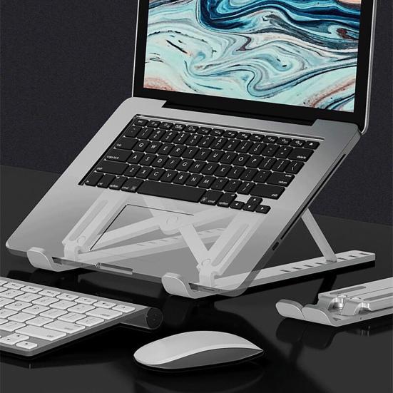 Laptop Holder Foldable Heat Dissipation Portable Non-slip Convenient Notebook Desk Stand for Home