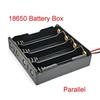 Pouzdra pro Power Banky 18650 4 Držák na Baterie 18650 Úložný Box Pouzdro 18650 Paralelní / Sériové Zapojení Bateriový Box
