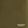 Coach 10 Brand Logo Classic Cowhide Wallet Men's Green Green
