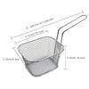 1Pc Stainless Steel Frying Basket Multifunctional Mini French Fries Frying Basket Creative Square Oil Separated Frying Basket