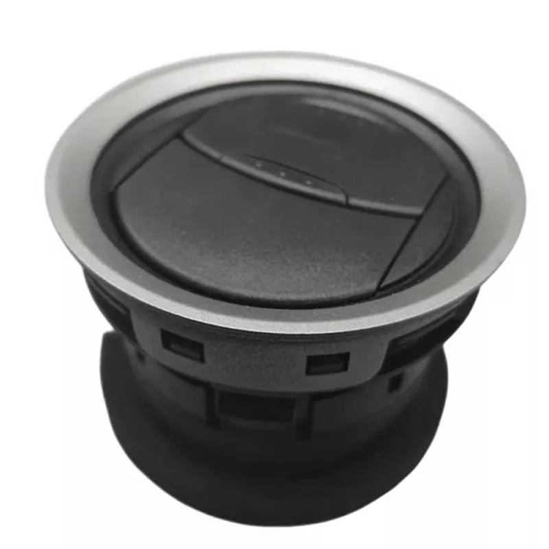 

QM-Car Dashboard Air Outlet Nozzle DK49-64930-B91 8A6HAQ18B09 For Ford Fiesta 2006-2016 Air Vent Grille Diffuser 1781738 BlackSilver Plated