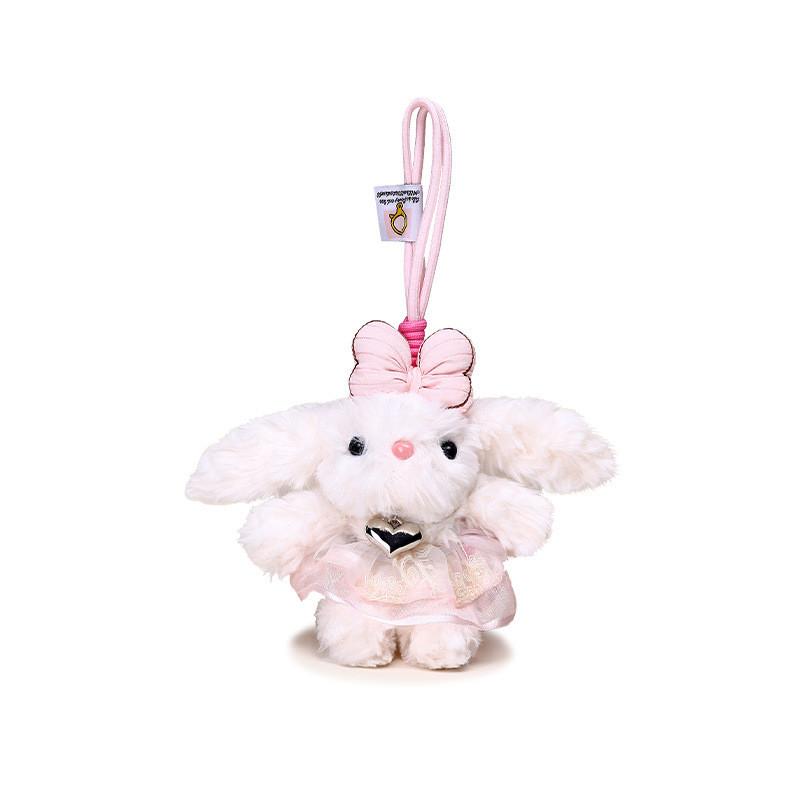 Lolita Lop Ear Bowknot Design Adorable Plush Keychain Gift Backpack Accessories