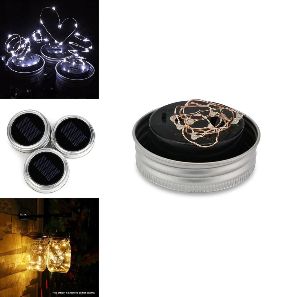 Enchanting 10led Outdoor And Indoor Solar Mason Jar Light Lids For Beautiful Weddings