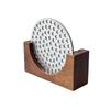 For 51Mm/58Mm Puck Screen Espresso Coffee Filter Screen Holder Coffee Making Puck Screen Bracket Wooden Walnut Stand Rack