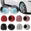 4pcs Universal Rhinestone Car Tire Valve Caps, Bling Diamond Wheel Stem Air Valve Decorative Caps