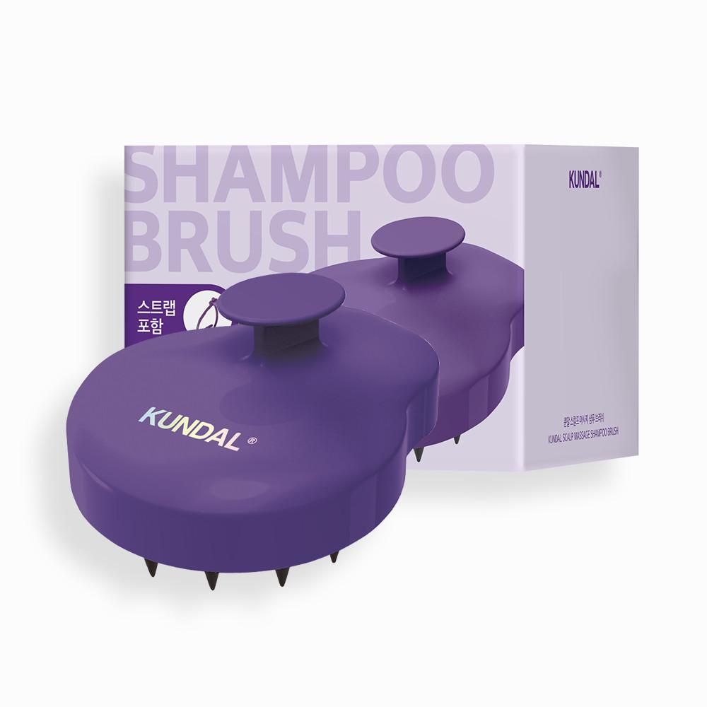 KUNDAL All Day Smell Cover Youth Shampoo 400ml 3pcs + Shampoo Brush, Korean Cosmetics with Good Fragrance