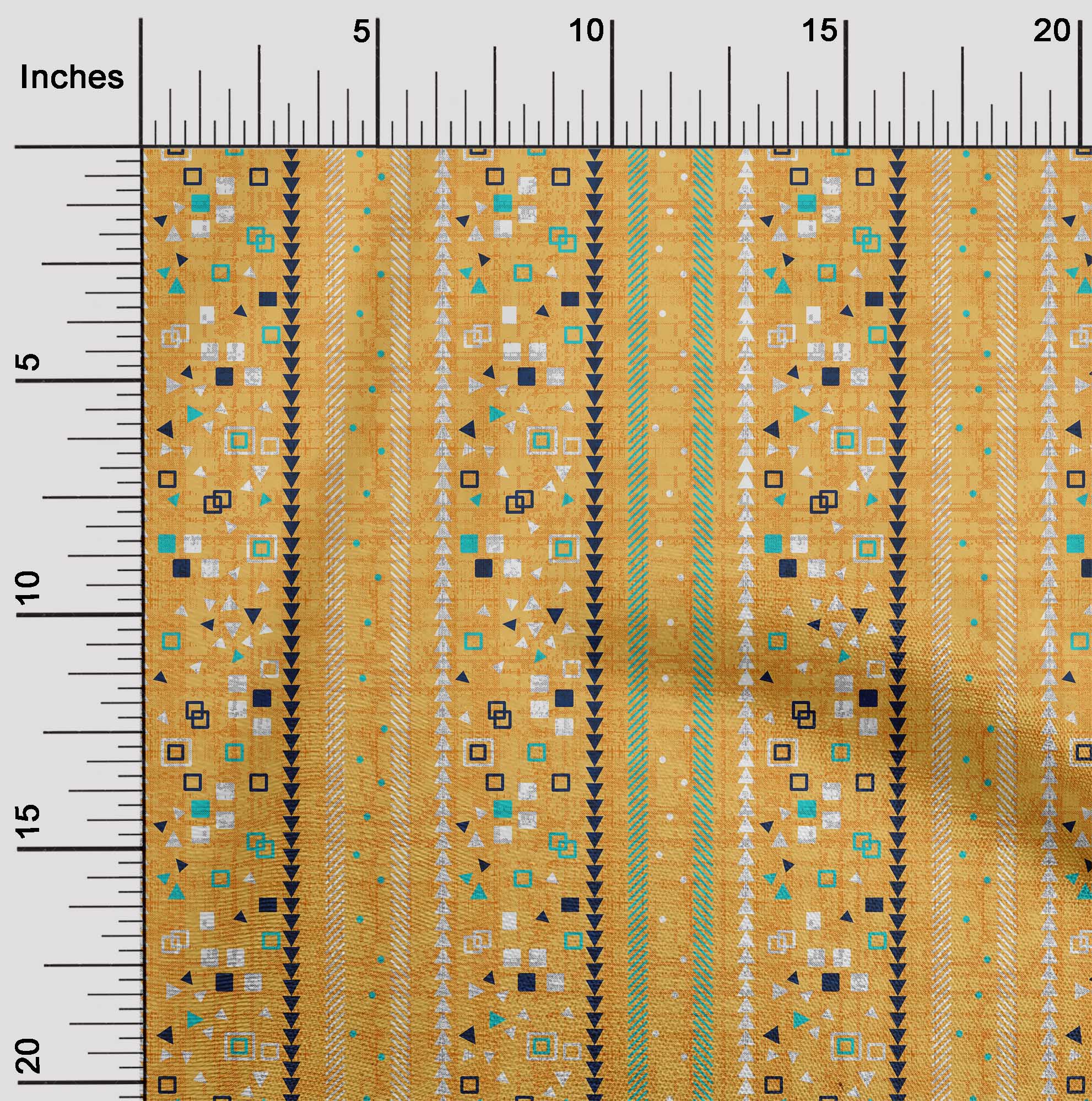 

OneOone Cotton Flex Light Green Тканина квадратної та трикутної геометричної форми для пошиття тканини для рукоділля з принтом у дворі 40 дюймів 42 Inch Wide - Viscose Chiffon жовтий