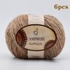 6pcs Luxurious Alpaca Cashmere Yarn  Ultra Soft & Warm Handmade DIY  Crocheting Yarn Suitable for Beginners Scarves300g/10.58oz