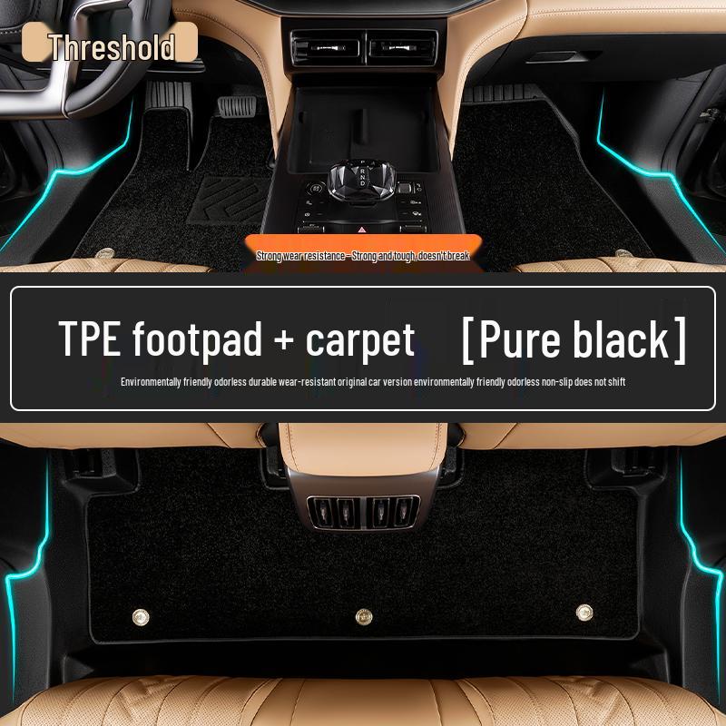 Compatible TPE Floor Mats for 26 BYD Song L DMI Models – Full Coverage, Custom EV Car Accessories