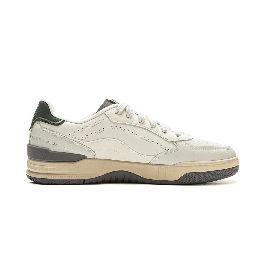 New LiNing Moon Glaze Slip Resistant, Abrasion Resistant, Breathable Low Top Skateboard Shoes Men's White Gray AGCV333-1