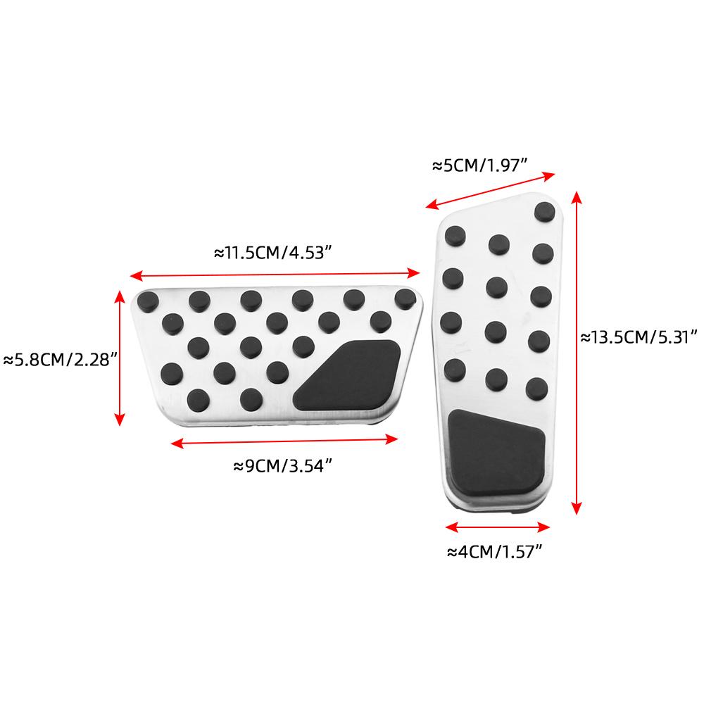 Car Pedal Cover for Chrysler Grand Voyager 2011-2015 Pacifica Grand Caravan 2016-2025 Accelerator Gas Brake Pedals Pad Protector