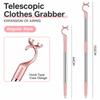 Stainless Steel Pole Hanger Thickened Tube Laundry Stick Clothes Reach Pole  Home Clothes Hanging