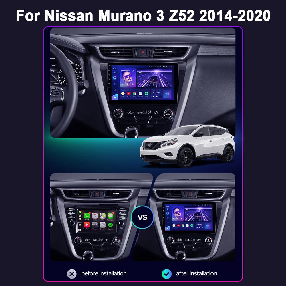 For Nissan Murano 3 Z52 2014-2020 Car Radio Multimedia Player Navigation Stereo GPS Carplay Android 13 Screen Stereo