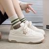 Thick-soled Color-matching Star Board Shoes Autumn New Versatile Lace-up Little White Shoes INS Trendy Student Casual Shoes